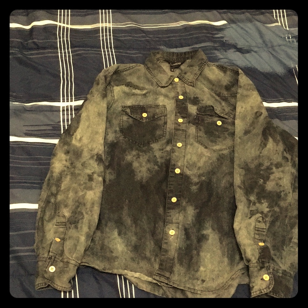 Rocawear denim button up